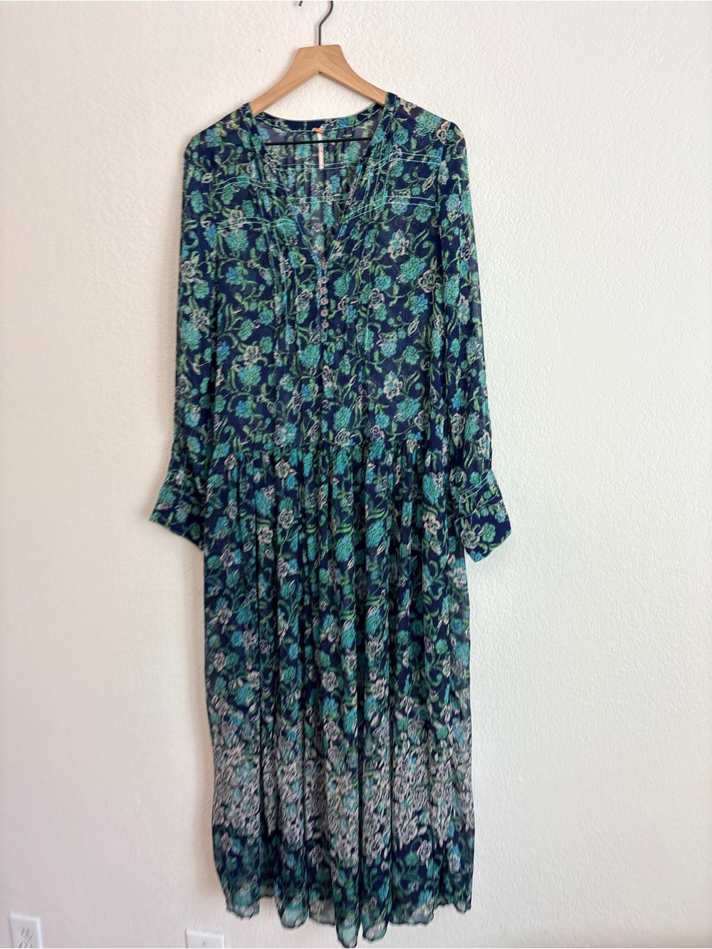 Free People See Through It Floral Maxi Dress - Picture 6 of 13
